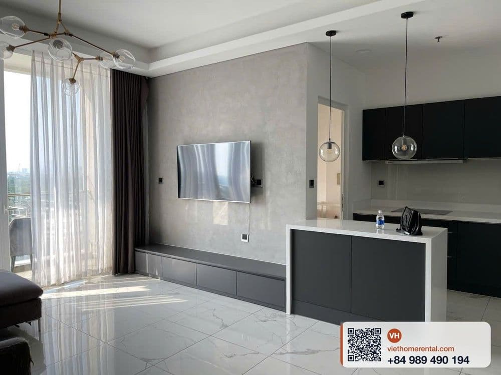 Cho thuê căn hộ 3 phòng ngủ Sarina Thủ Thiêm đầy đủ nội thất 127m2 - 40 triệu/tháng - Main view