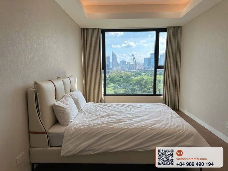 Căn hộ 4 phòng ngủ 186m2 view sông cho thuê tại Thủ Thiêm, Q2 - Photo 4
