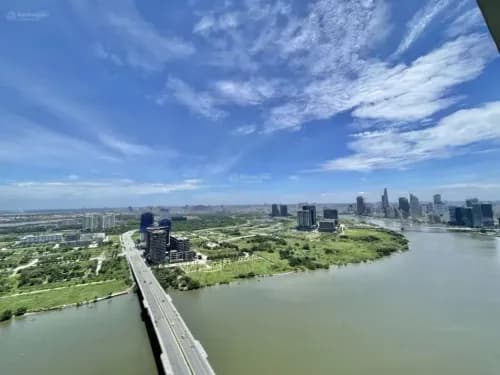 Cho thuê căn hộ Sunwah Pearl 3PN căn góc 128m2 view sông Thủ Thiêm